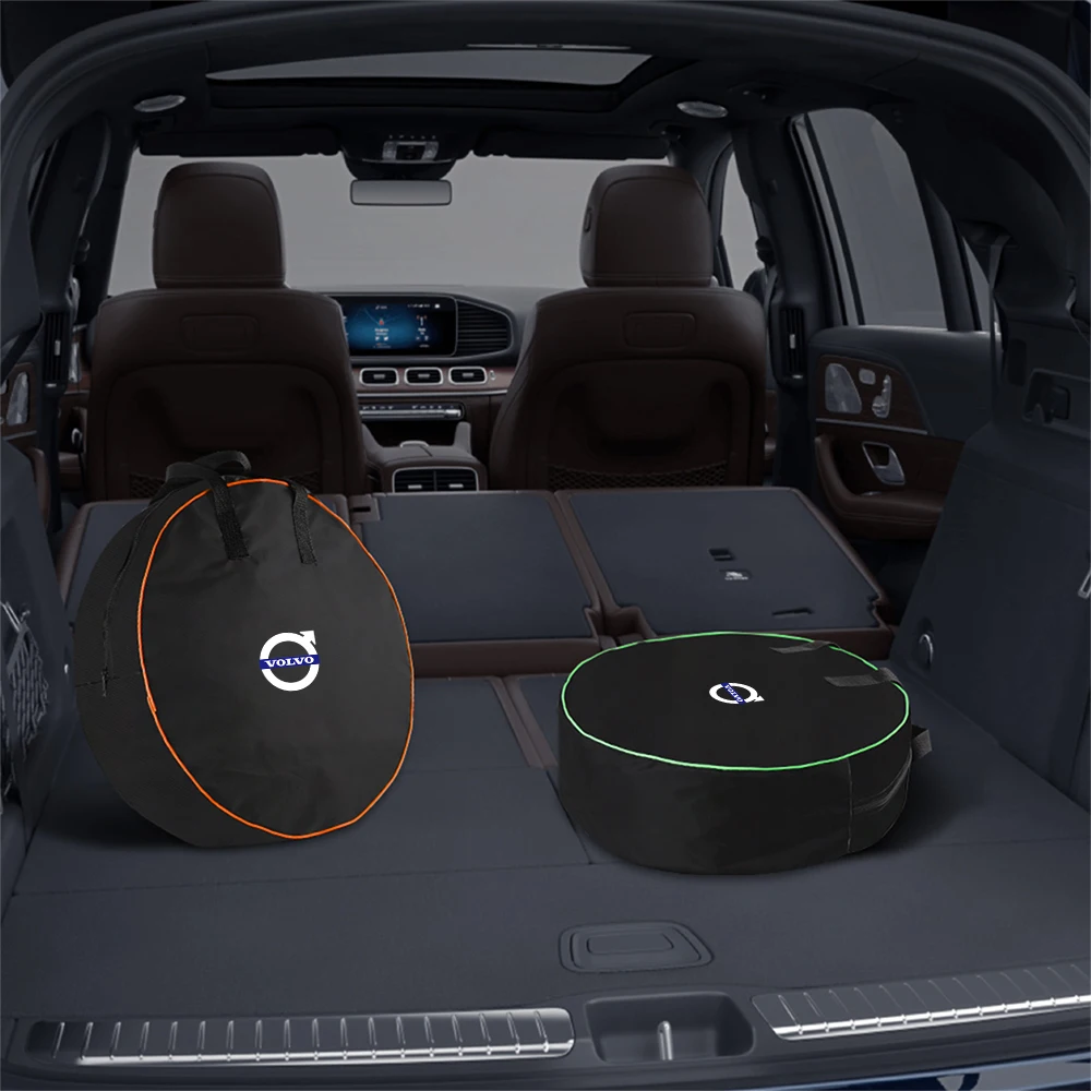 Torba samochodowa Volvo RDESIGN V60 okrągła, o dużej pojemności, do przechowywania kabli ładujących, organizer na wtyczki ładowarki, akcesoria samochodowe