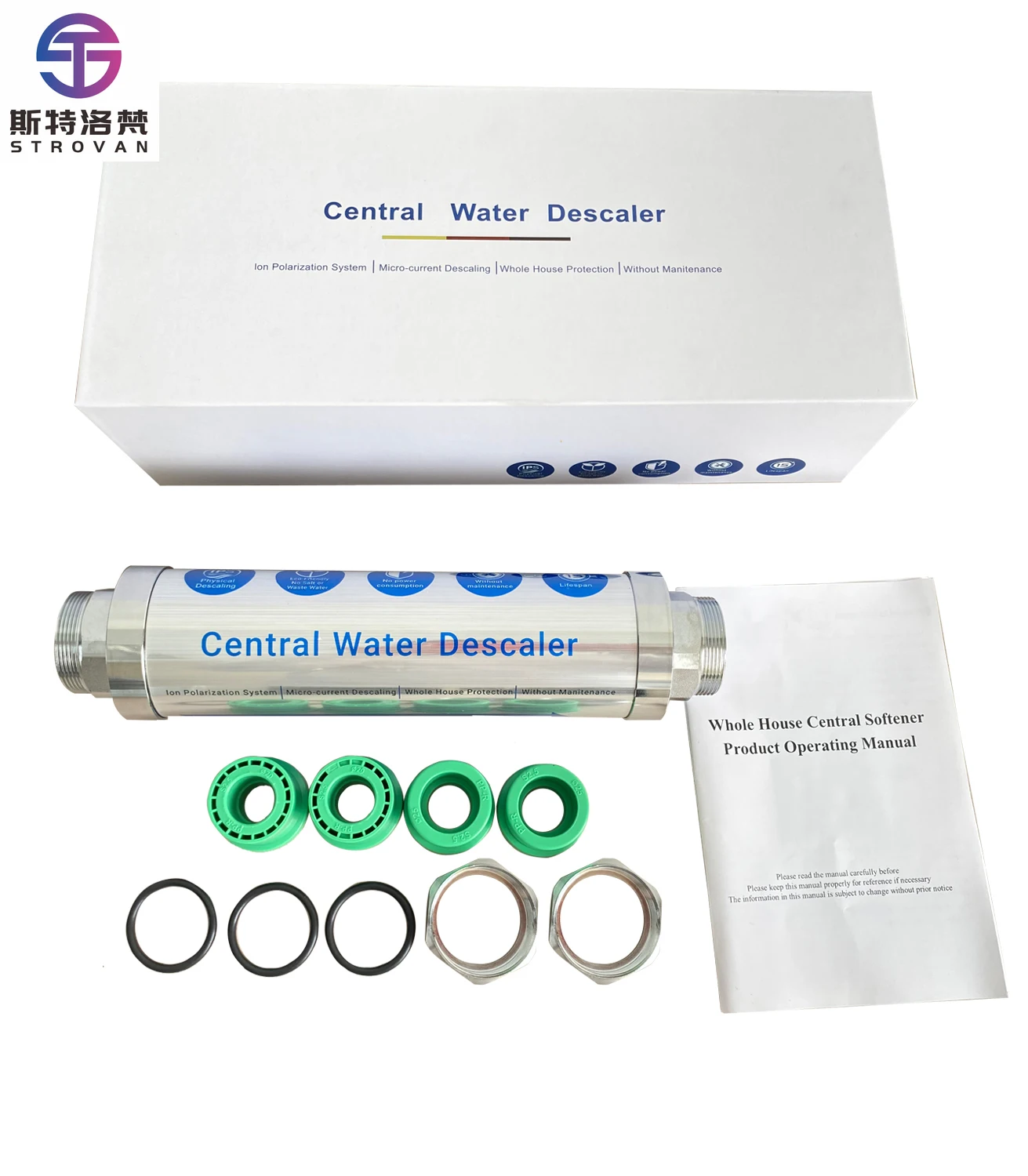 

STLF Home Water Softeners Safe & Efficient Inhibit Water Scale Descaling Circulating Sediments
