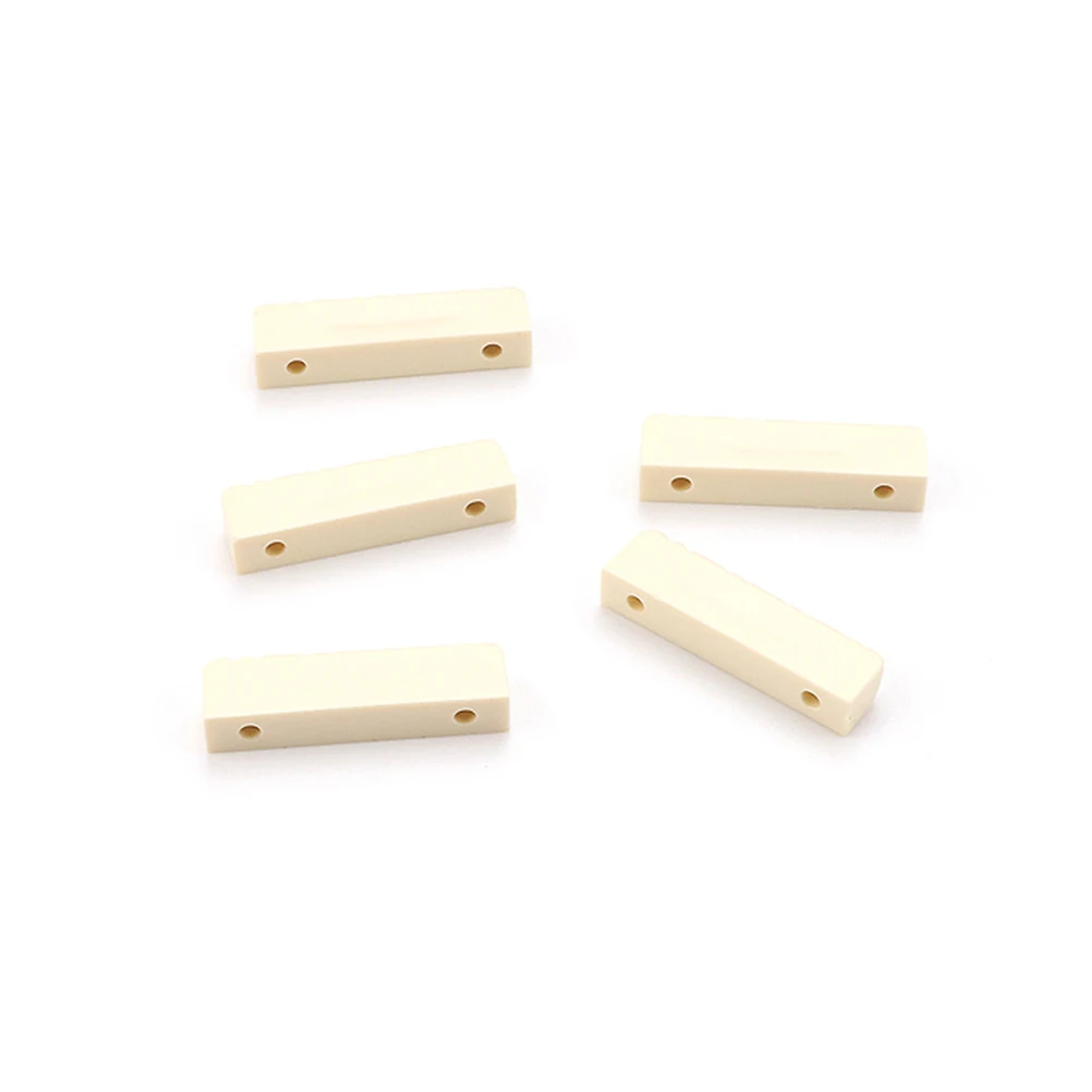 

5pcs 8-String Mandolin Nut Replacement ABS Material Sturdy Durable Pre-Slotted Clear Tone Enhanced Sustain String Support