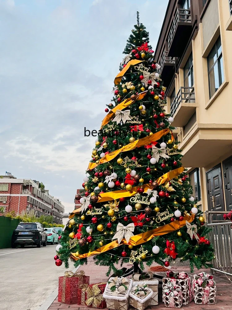 Large Christmas tree 4/5/6 meters hanging branch tree luxury, shopping mall Christmas decoration large ornament