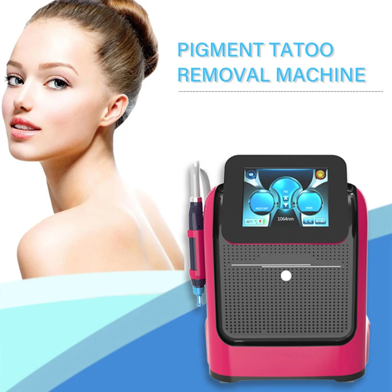 Professional portable micro picosecond Q switch tattoo pigment removal freckle skin rejuvenation whitening machine