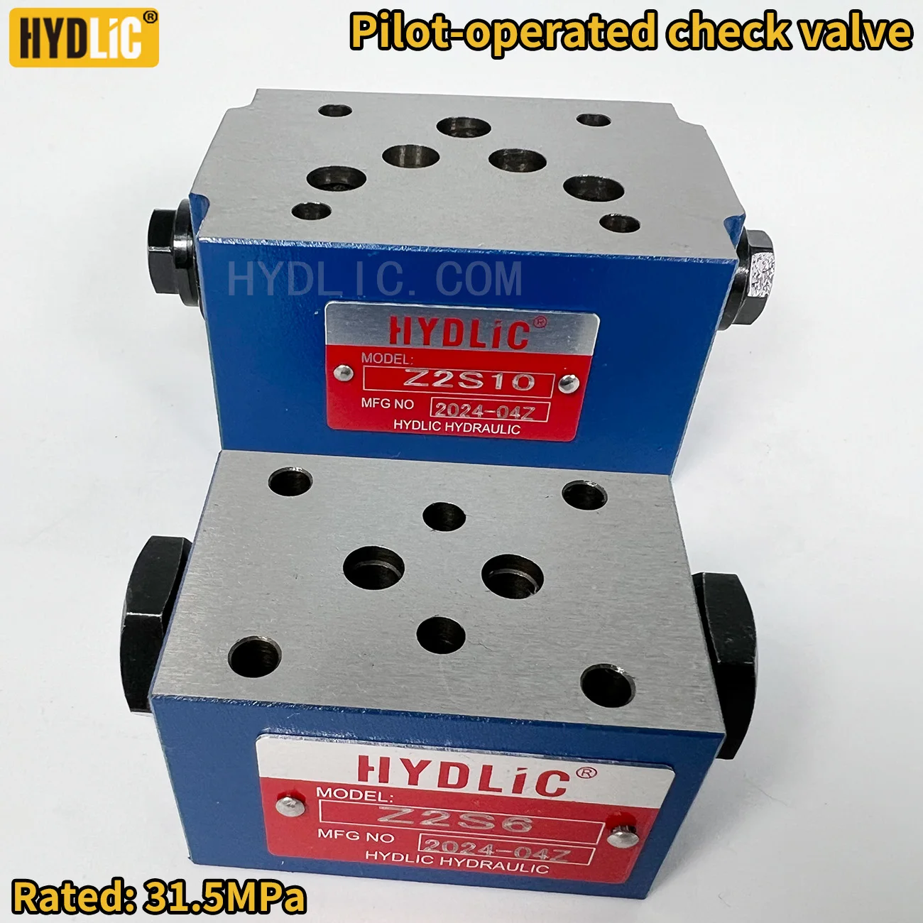 

Z2S10 hydraulic pilot operated check valve 31.5MPa modular valves DN10