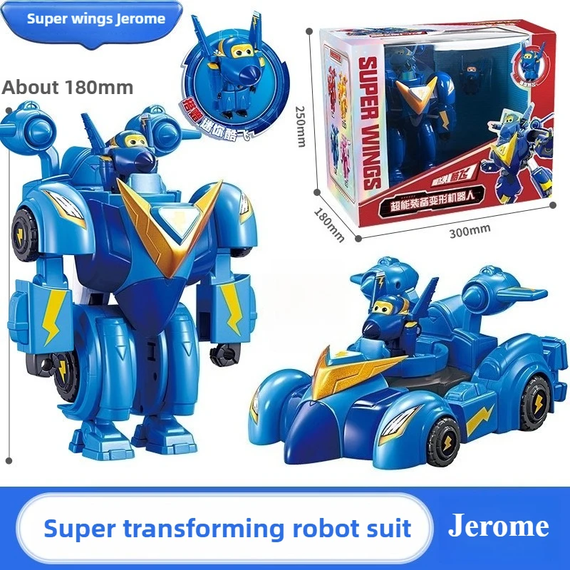 

Auldey Original Super Wings Jerome Super Equipment Transforming Robot Kids' Toy, Holiday Gift Collectible Model Ornaments