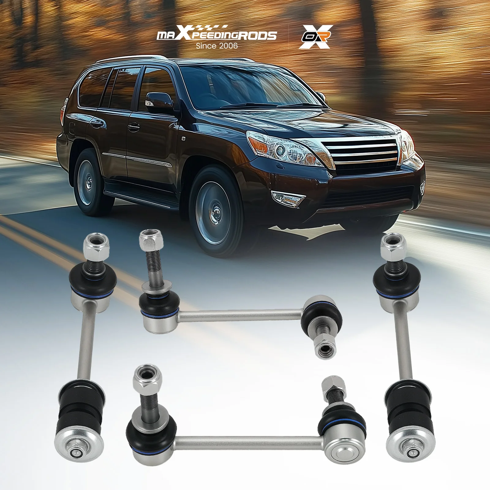 New Front Rear 4pc Stabilizer Sway Bar Link Kit for Lexus GX470 for Toyota 4Runner FJ Cruiser K90677 4881060040
