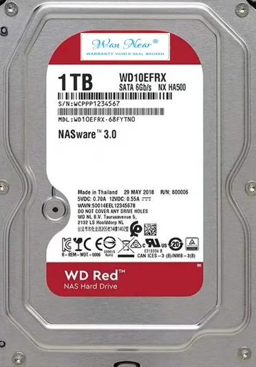 

Для WD10EFRX 1T NAS 3,5 1TB