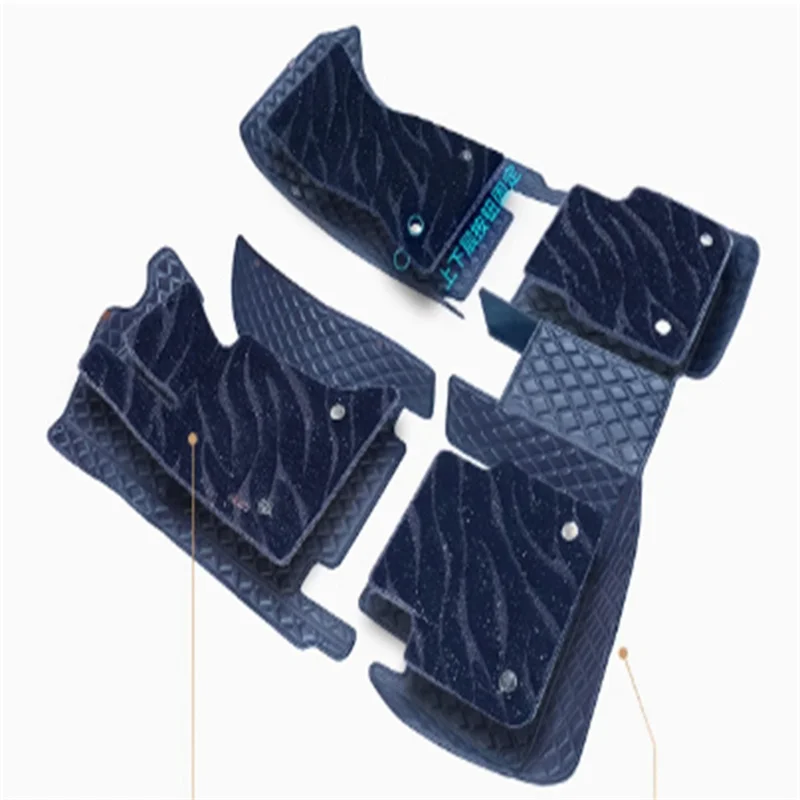 Double Layer Custom Car Floor Mats For Fiat Freemont Auto Accessories Floor Liners