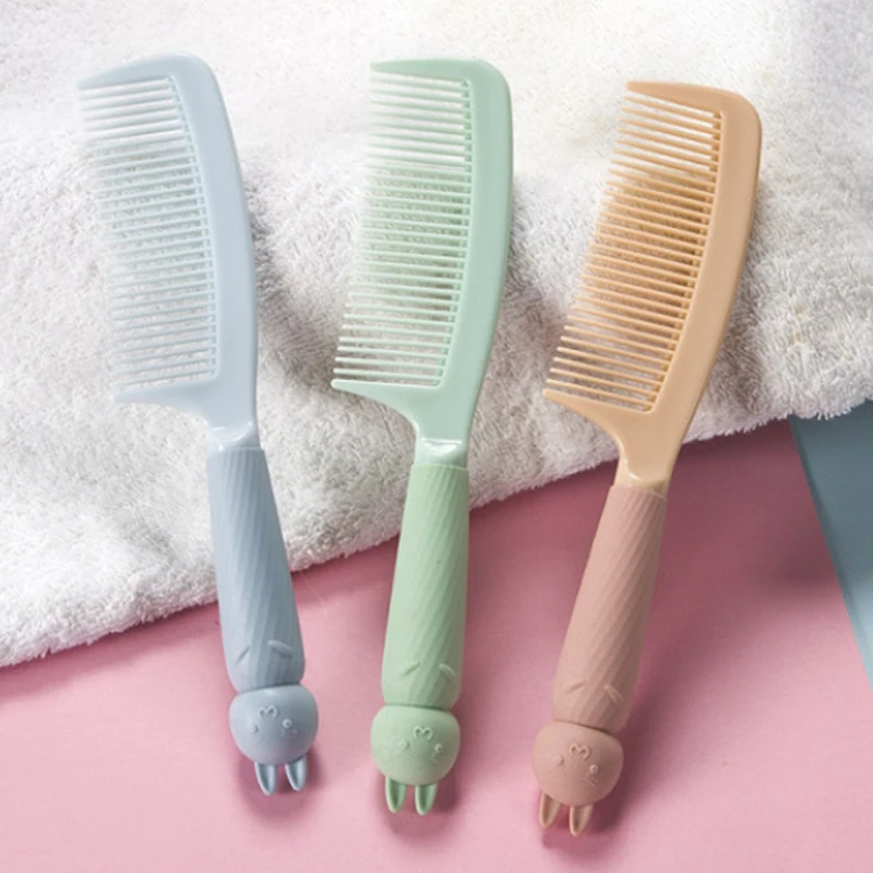 Styling Tool Comb Unique Design Creative Cute Massage Comb Silicone Home Plastic Curling Comb