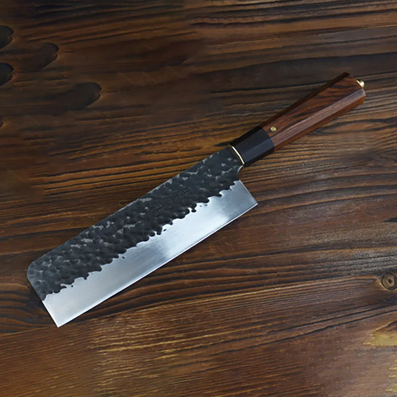 

8 Inch Nakiri Knife High Manganese Steel Blade Wood Handle Chef Slicing Vegetables Cleaver Meat Sushi Japanese Kitchen Knife