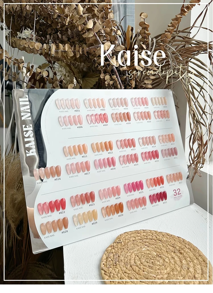 KAISE Multicolor 32 colors Nail gel Nail salon 2024 New Professional Hot sale Fashion Nail Art Kit Non-toxic UV gel Wholesale