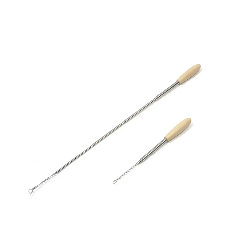 Durable Stainless Steel Cat Teaser Wand Replaceable Head Retractable Retractable Cat Teaser Wand Interactive Cat Toy Cat Owner