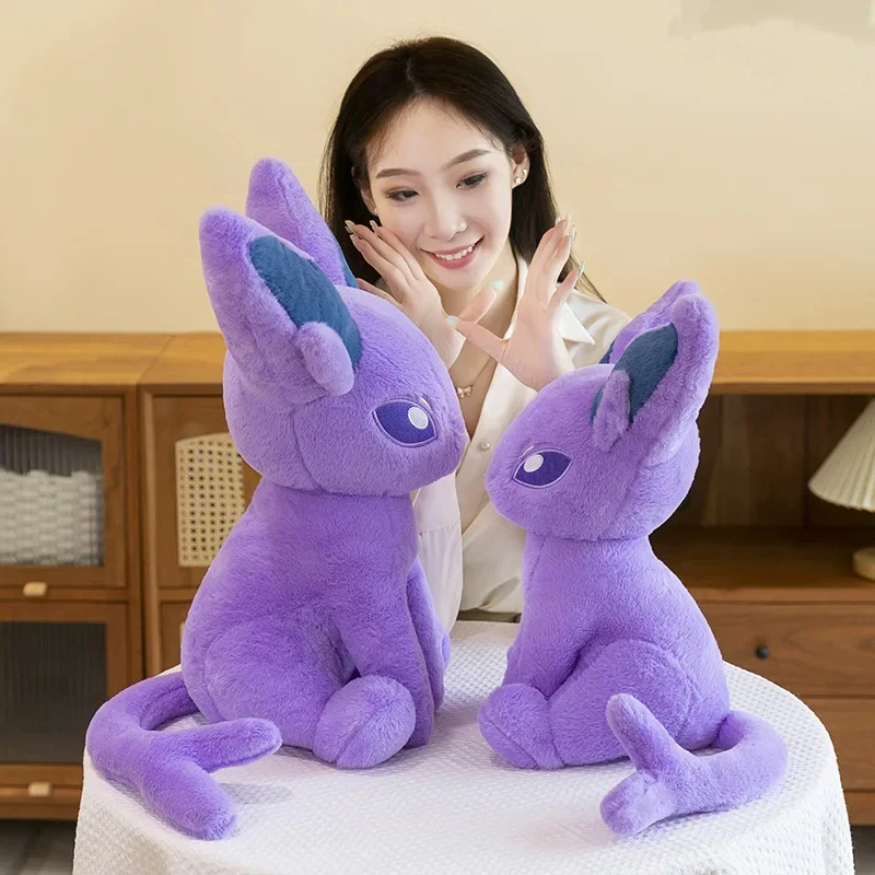 30/70cm Espeon Pokemon Plush Toys Large Anime Doll Cute Pillow Cartoon Eevee Pokémon Plushie Stuffed Gift for Kids Christmas