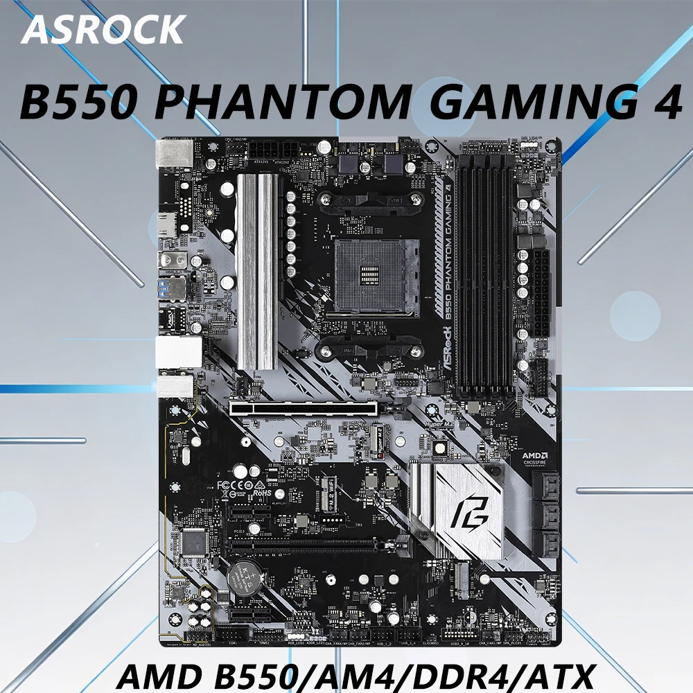 Placa Mãe AM4 Asrock B550 Phantom Gaming 4 USADA 🔥