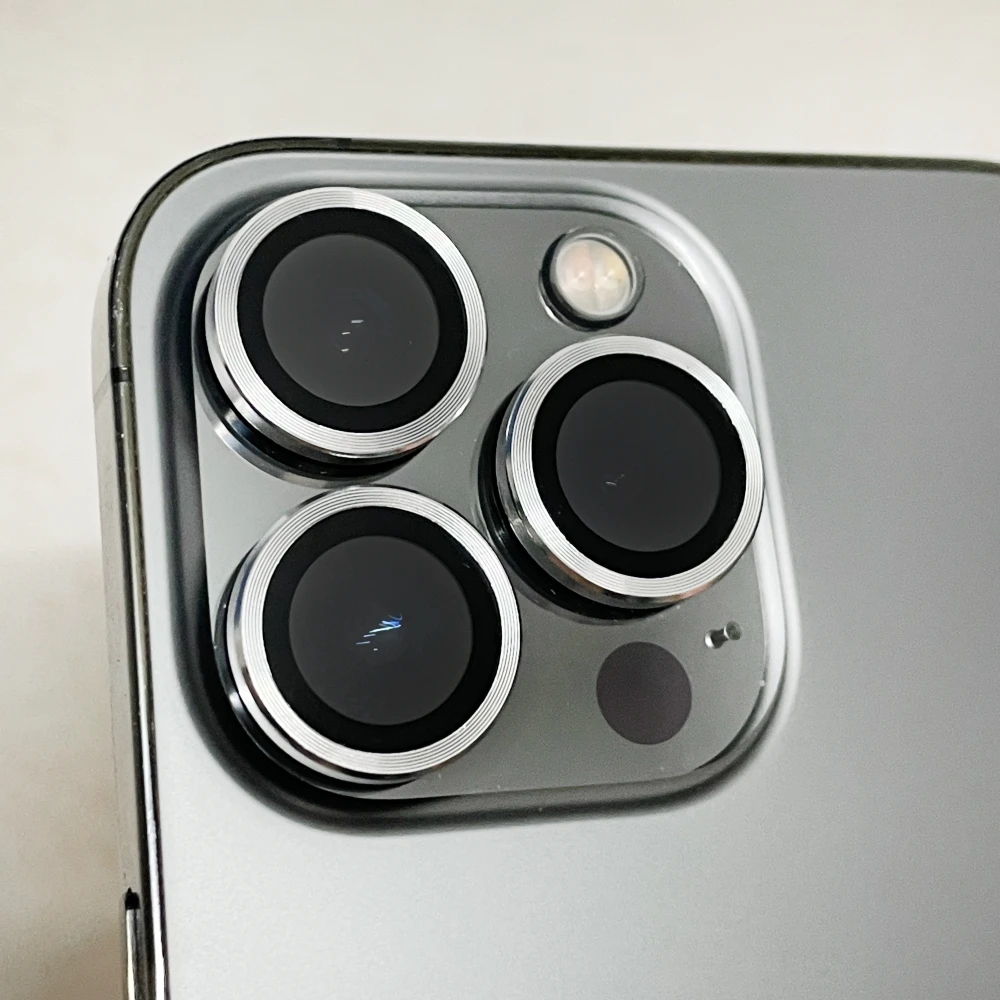 Precise Positioning Metal Camera Lens Film For iPhone 16 15 14 13 12 Pro Max Shatterproof Camera Metal Ring Cover Accessorie image 3