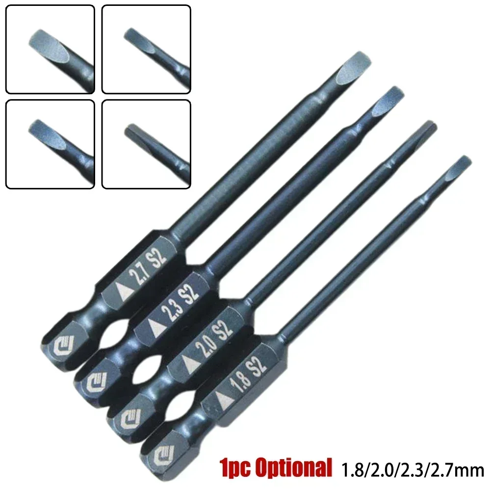 Imagem -06 - Chave de Fenda Triangular Bit Magnético Preciso 1.8 2.0 2.3 2.7 mm 6.35 mm Hex Haste para Chave de Fenda Elétrica Broca Ferramentas Elétricas pc