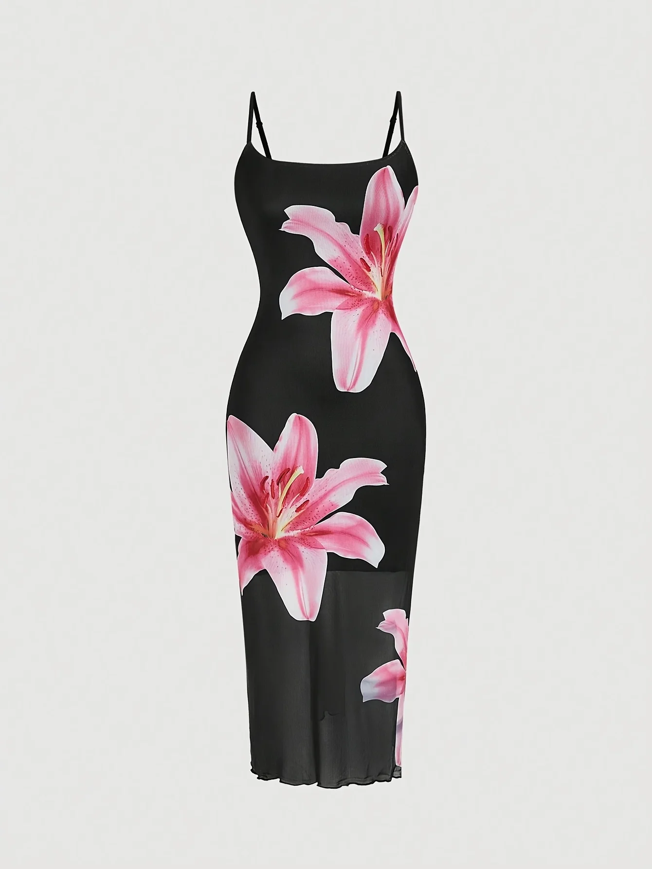 Elegante zomerjurk met bloemenprint, jurk in resortstijl