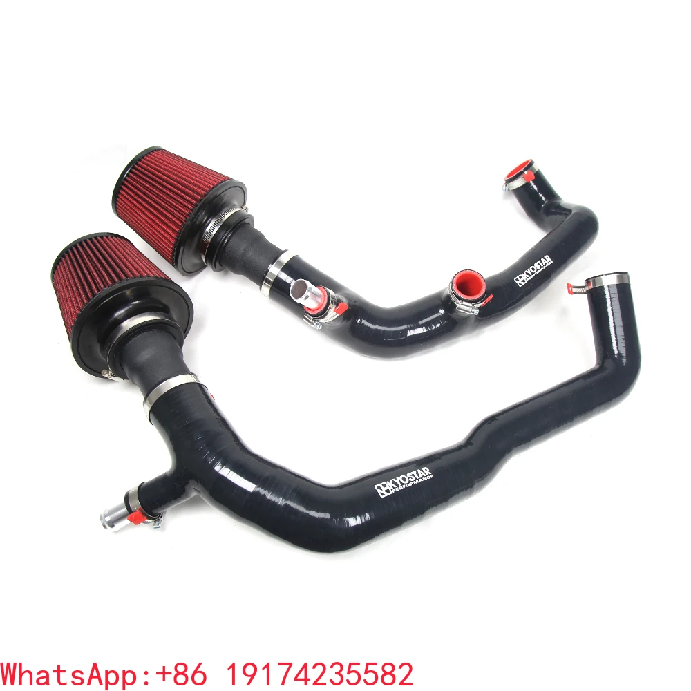 

Performance for BMW N54 3.0T 1M 135i 335i 335xi 535i 535xi Z4 E90 Cold Air Intake System - 2" Silicone Inlet Intake Hose Pipe