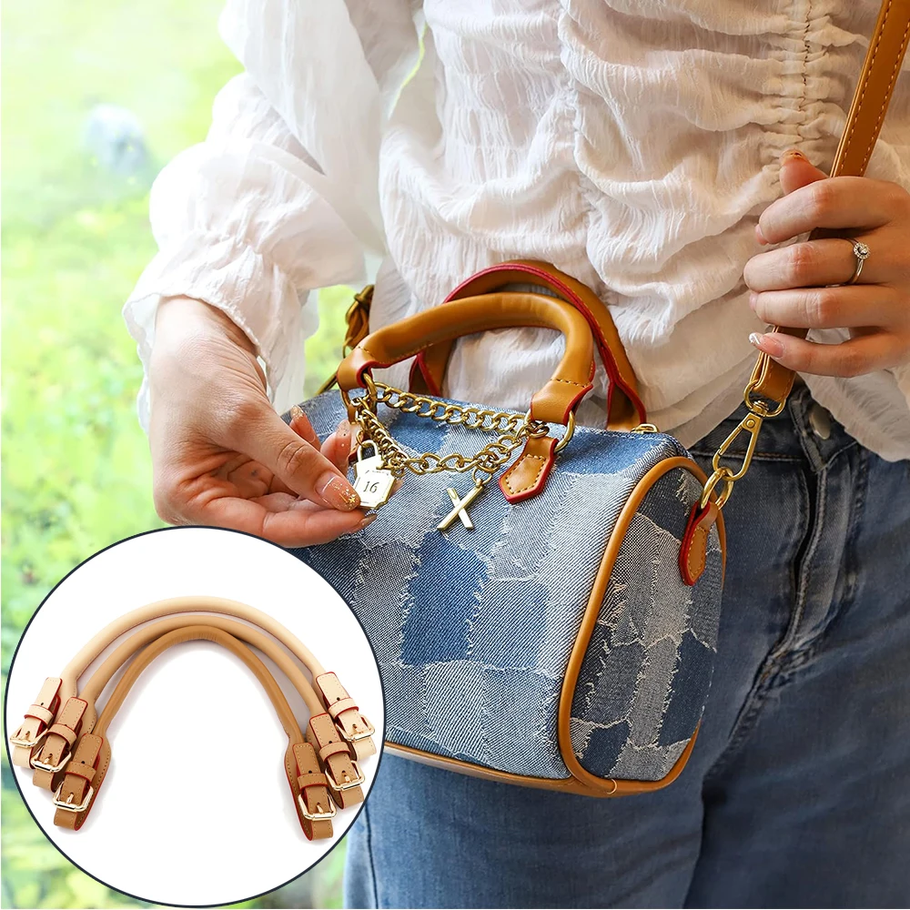 Leather Handbag Strap Adjustable Replacement Handles for Women Tote Bag Straps Crossbody DIY Making Bags Accessories 42-45cm