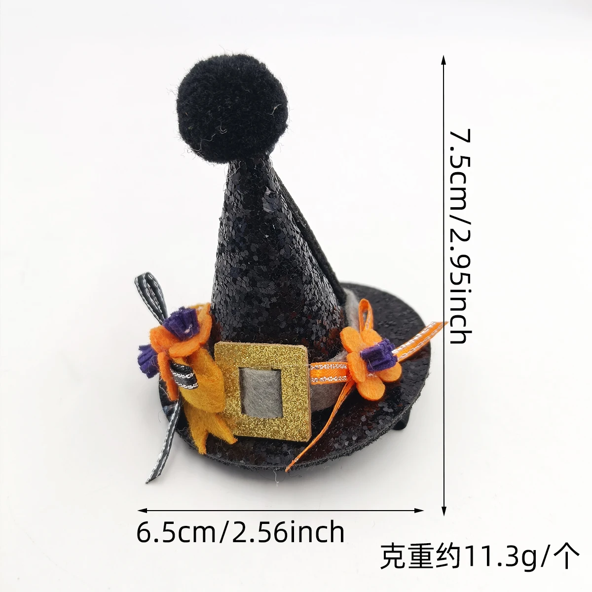 Halloween Hair Accessories For Women - Witch Hat/Pumpkin/Bat/Skull Hair Clips For Party Role Playing
