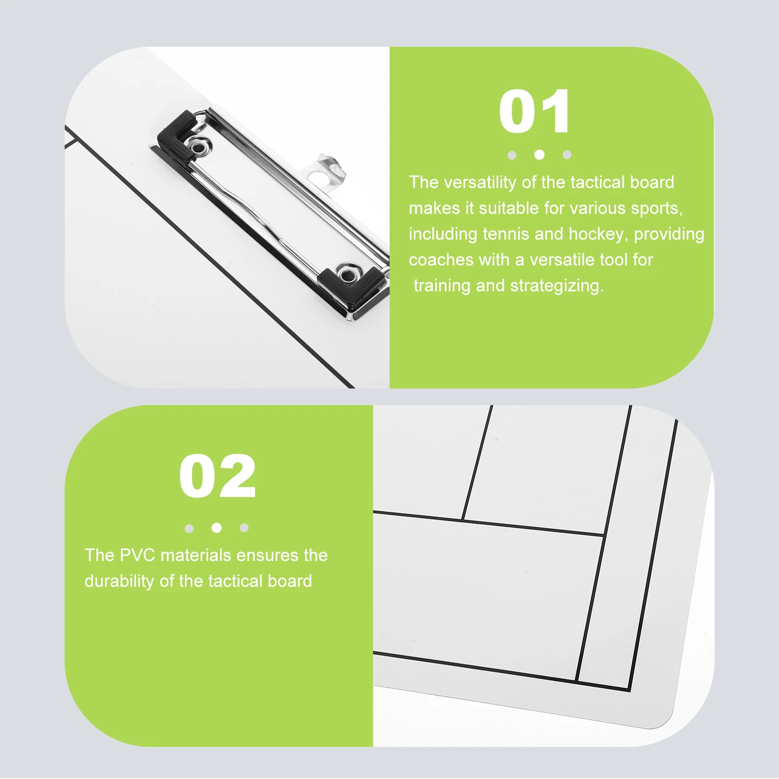 

Erasable Tactical Board for Coaches Tennis Hockey Strategy Writing Tool PVC Durable Dry Erase Coaching Supplies Competition