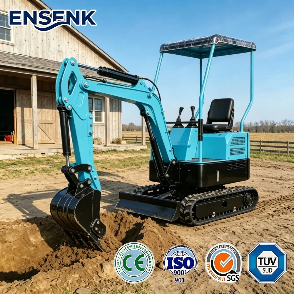 

New 1.5/1.2Ton Mini Excavator With HydrauliqueConstruction Machine For EuropeHofladerSuitable For Family