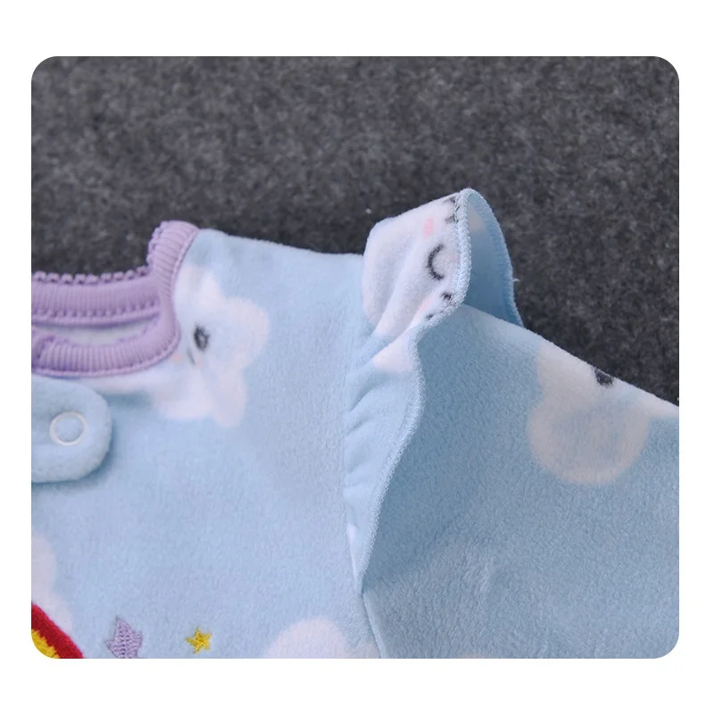 Newborn Infant Baby Boy Girls Romper Spring Autumn Warm Polar Fleece Long-Sleeve Style Jumpsuit Baby Overalls Children Clothes