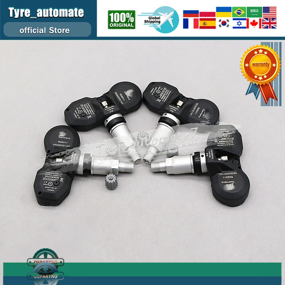 (4) 36236798726 TPMS Tire Pressure SENSORS FOR BMW 1 3 5 6 7 SERIES M3 M5 M6 X3 X5 X6 Z4