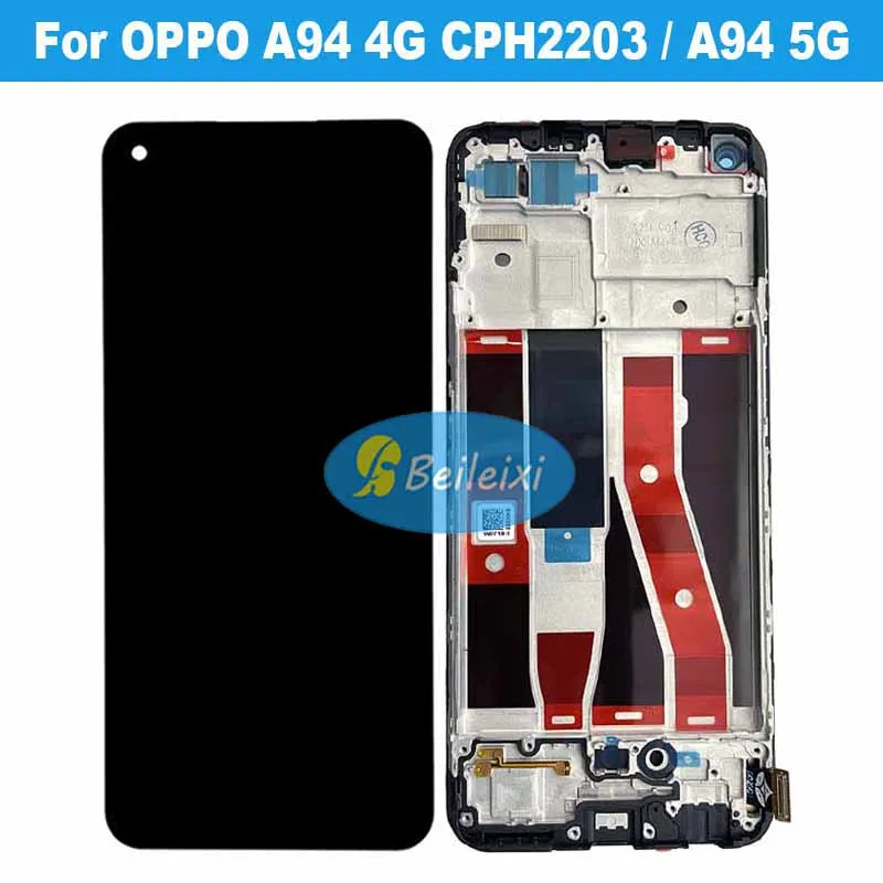 For OPPO A94 4G CPH2203 LCD Display Touch Screen Digitizer Assembly Replacement Parts For A94 5G CPH2211