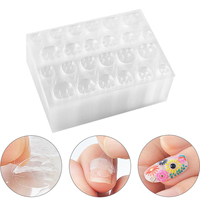 50 Sheets/1200 Pcs Double Sided Nail Glue Stickers Jelly Gel Nail Sticker Nail Adhesive Waterproof Breathable False Nail Glue