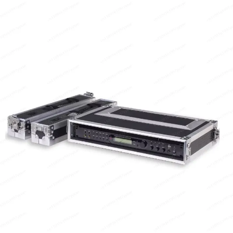 1U Microphone Air Case Receiver Cabinet One To Two Wireless Storage Case Microphone Chassis Aluminum Alloy Mi Case