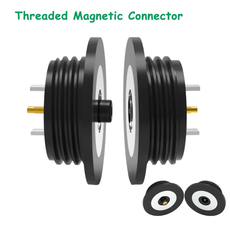 Threaded Magnetic Temrinal Waterproof 2P Contacts Can Be Matched Freely to Prevent Short Circuits Male Female Charging Connector