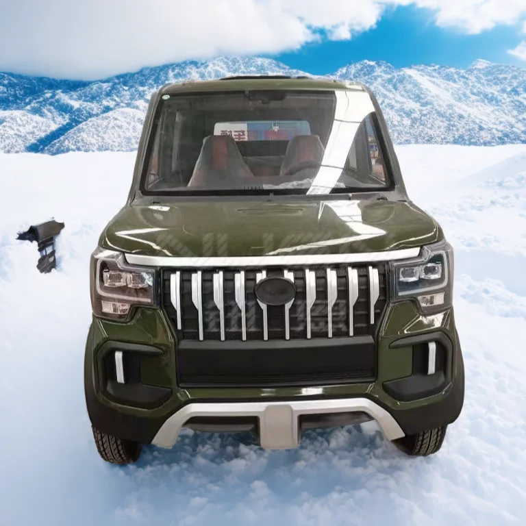 2024년형 산악용 4도어 전기 픽업트럭 저속 4륜구동 신에너지 배터리 미니 트럭 신형 전기 픽업