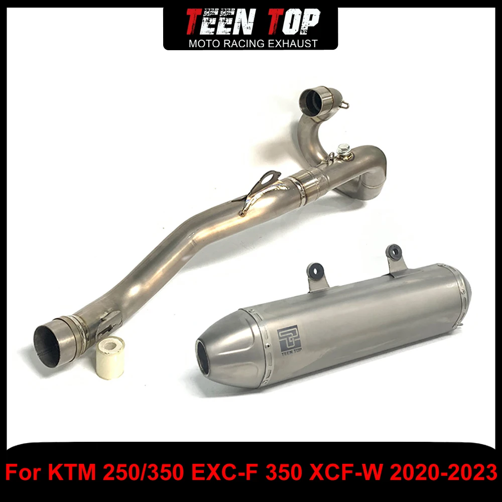 

Для KTM 250/350 EXC-F 350 XCF-W Полные выхлопные системы Внедорожный велосипед Титановый сплав 350 EXC-F 2020-2023 Колено выхлопной системы 50,5 мм