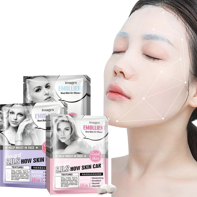 

Silk Protein Moisturzing Mask Smooth Skin Care Elastic Moist Tender Plump Silky Face Leather Sheets Mask Oil-control Whitening