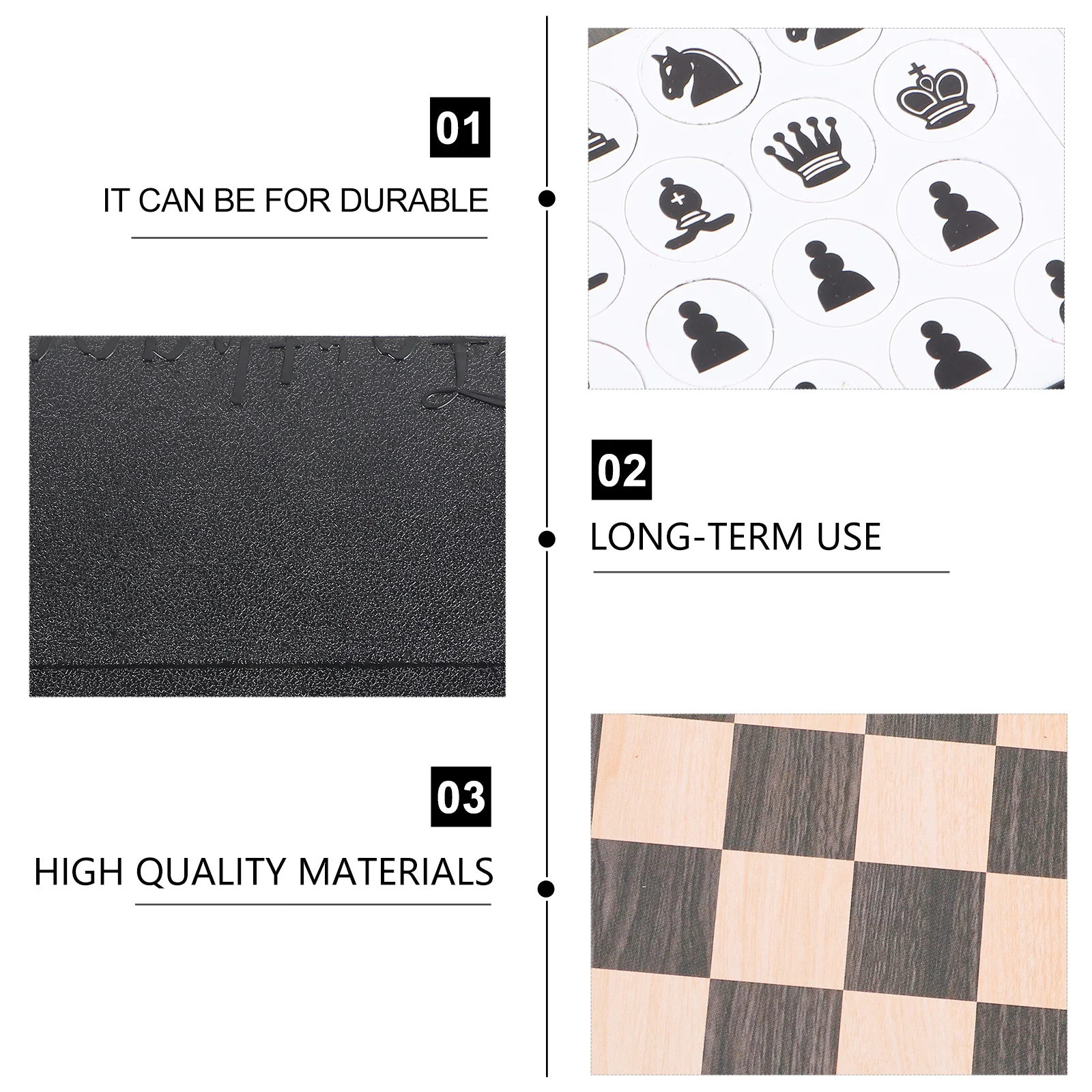 

2Set Foldable International Chess Set Compact Travel Board Educational Family Party Portable Chess