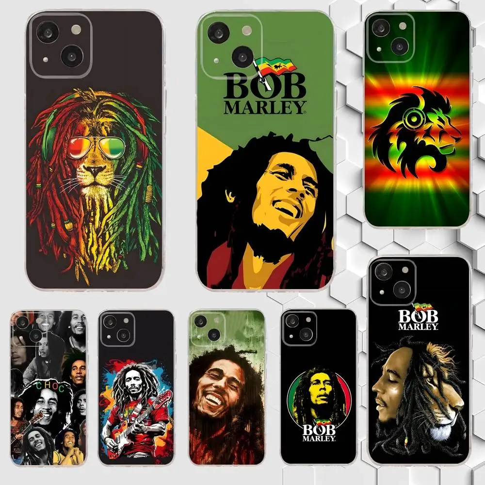 

Bob Marley Rasta Lion Phone Case For iPhone 17,16,15,14,13,12,11 Plus,Pro,Max,Air,XR,XS,X,7,8 Plus,SE,Mini Transparent Soft