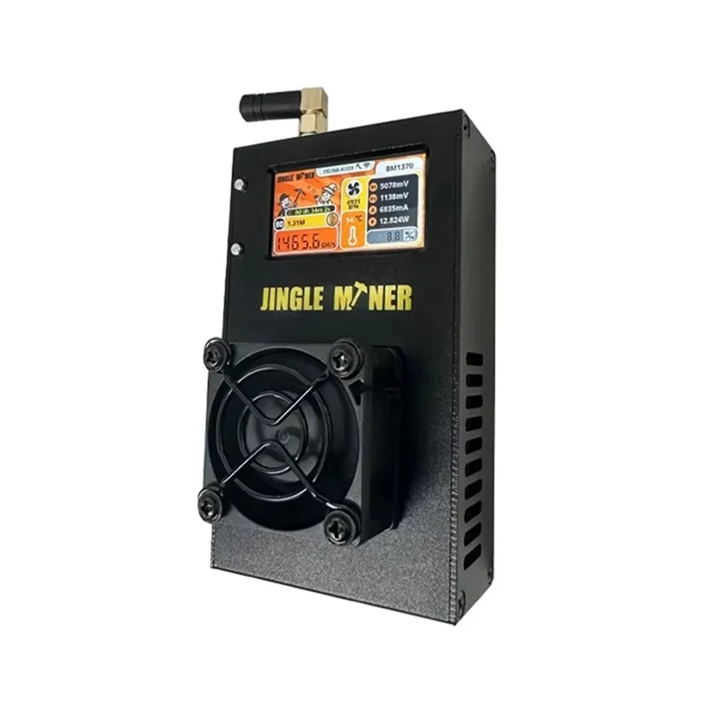 

Durable-Asic Miner Jingle Miner Solo Miner 1.2TH/S 23W BM1370 ASIC Chip Bitcoin BTC Miner Crypto Solo Mining, Asic Miner Jingle M
