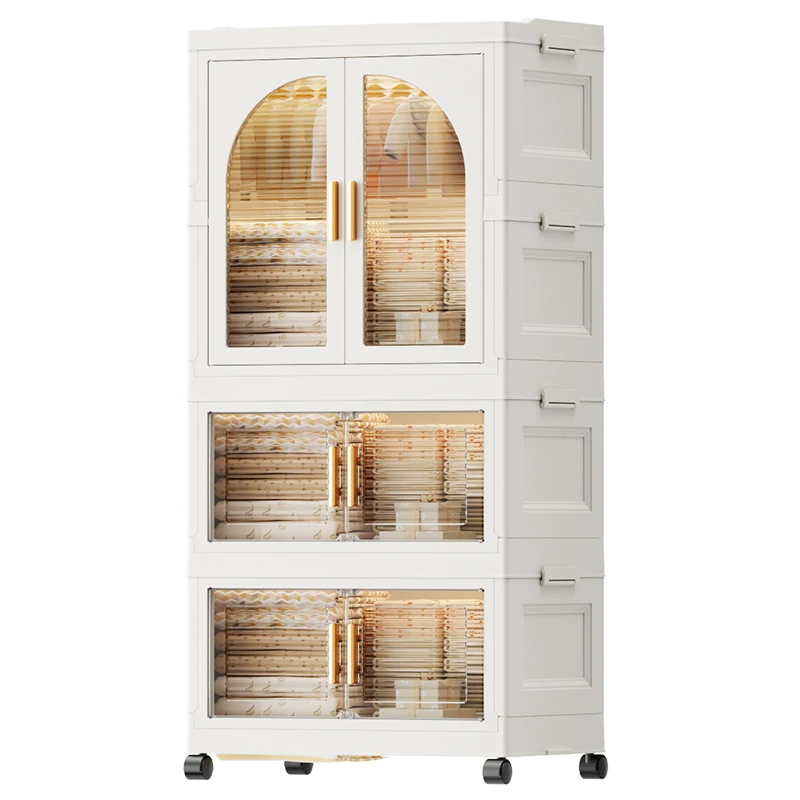 65cm Width Children's Multi-function Storage Cabinet With Drawer Baby Wardrobe Living Room Organizer