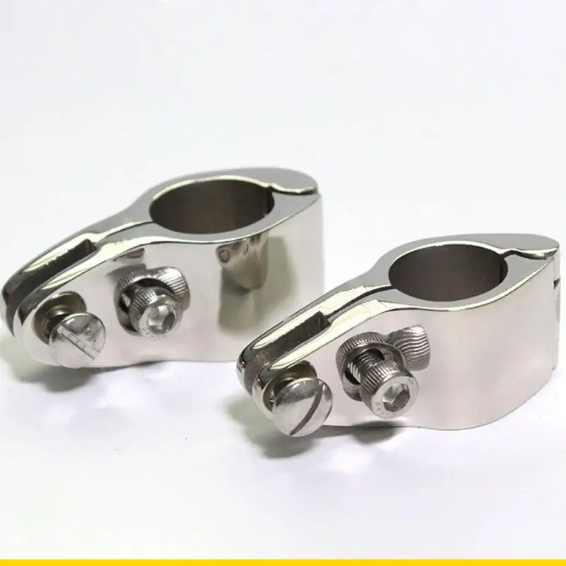 SZCH Boat Yacht Bimini Top Hinged Jaw Slide Marine Hardware Fitting Mount Hinged