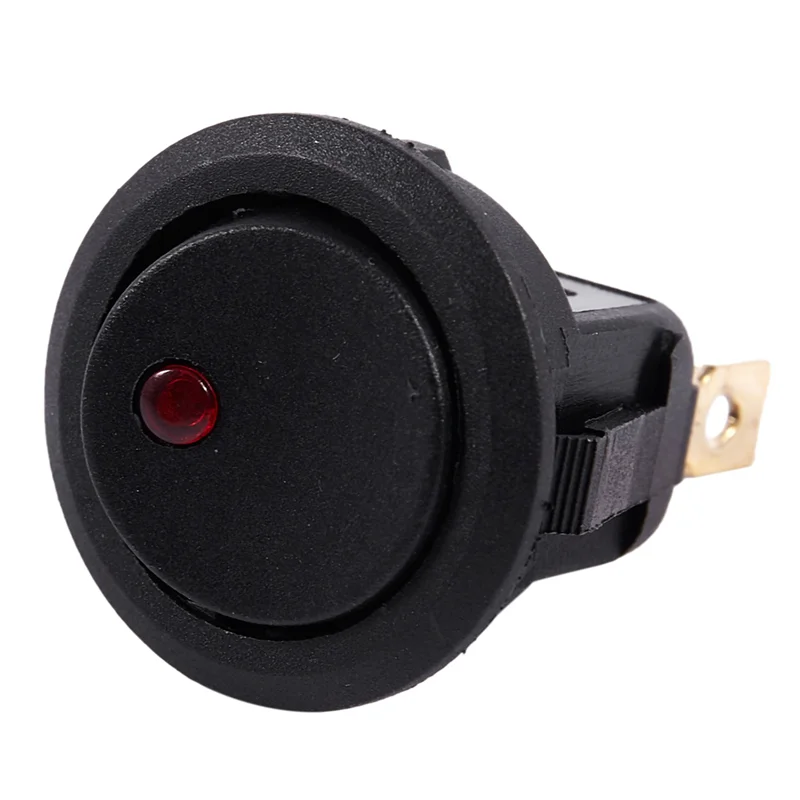 -A96Z 3X 12V LED inversor interruptor basculante redondo SPST encendido-apagado para barco coche rojo