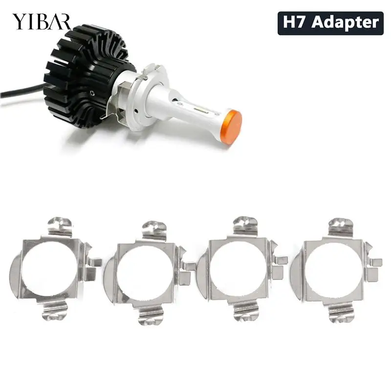 

2Pcs Car Bulb Base Holder H7 LED Headlight Adapter Retainer For Benz/Chery/Pentium