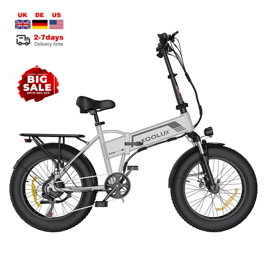 EU PL Warehouse 500W Fatbike 48V Foldable Mountain Electric Bike for Adults view 2