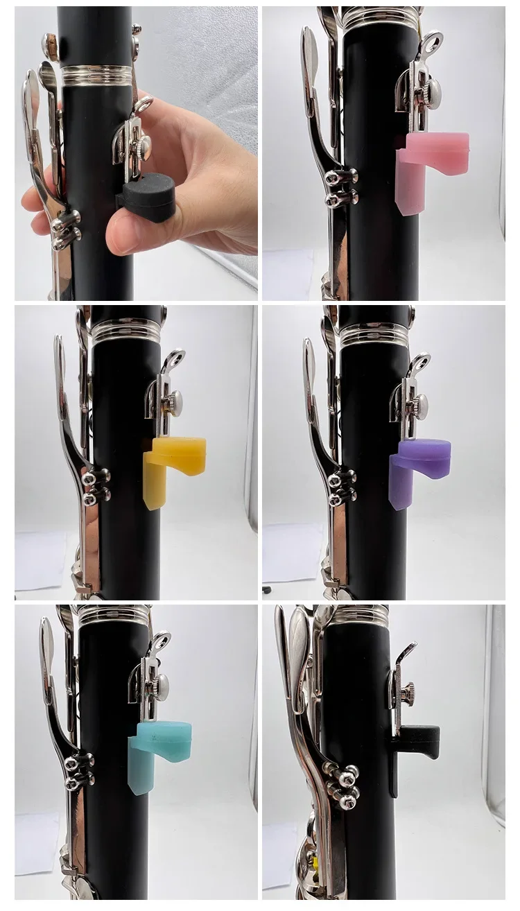 Clarinet finger holder drop B drop E tone black tube finger holder relieve fatigue hand holder silicone gloves