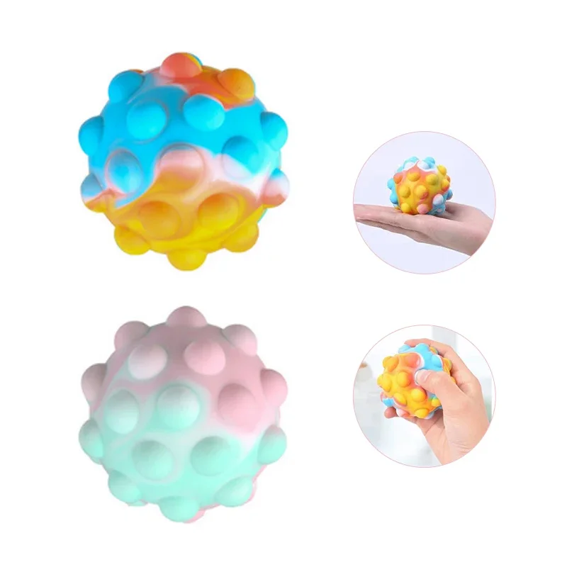 Silicone Decompression Balls Unique Slow Rebound Press Toys Are Montessori-Inspired Playtime With Sound Spheres!