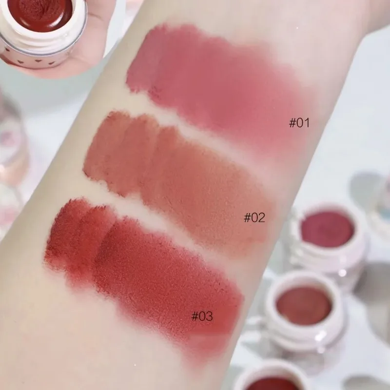 FlowerkWindows Never's Shop Collection Lip Romige Matte Lippenstift Natuurlijke Fluwelen Afwerking Hydraterende Vitamine E Make-up Set Lip Modder