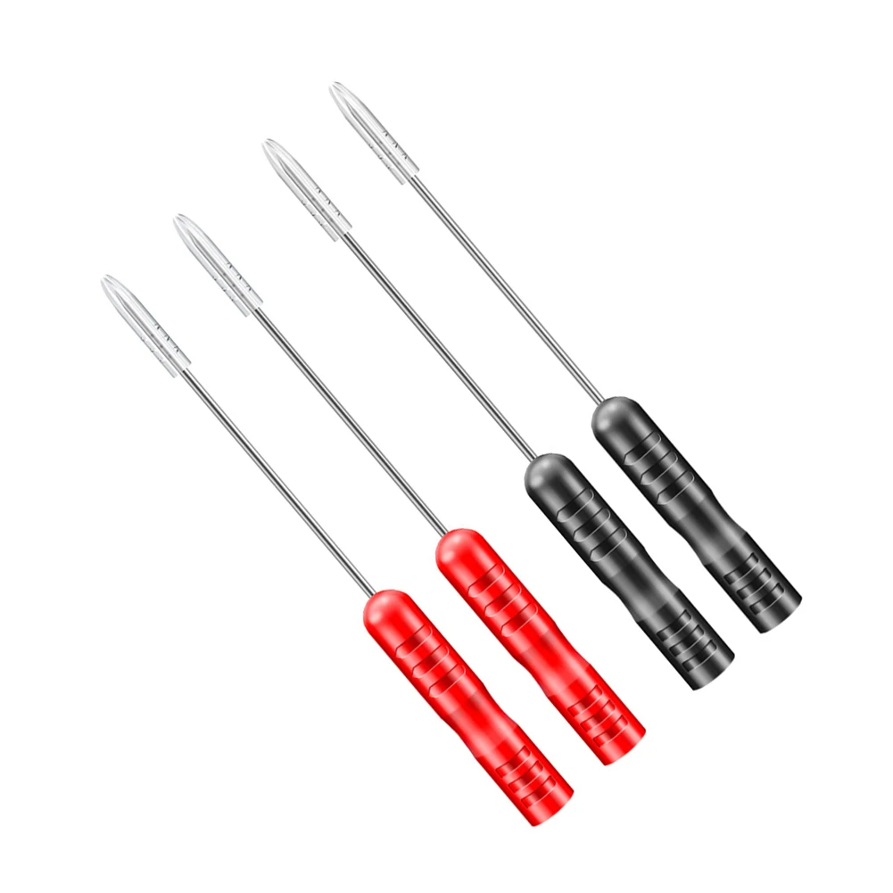 Red Black PT2003 3mm Puncture Probe Tips for Multimeter Testing Tools with Stainless Steel and PA Construction