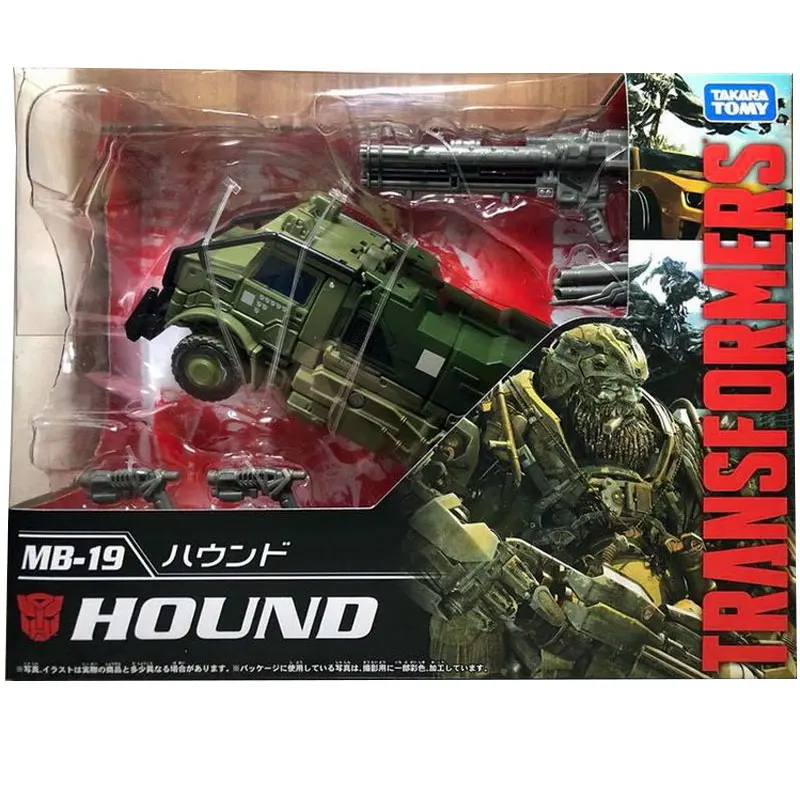 TAKARA TOMY MB-19 Hound Transformers Movie 5 Genuine Voyager Decennial Deformation Robot Joint Movable Boy Toy Model Gift