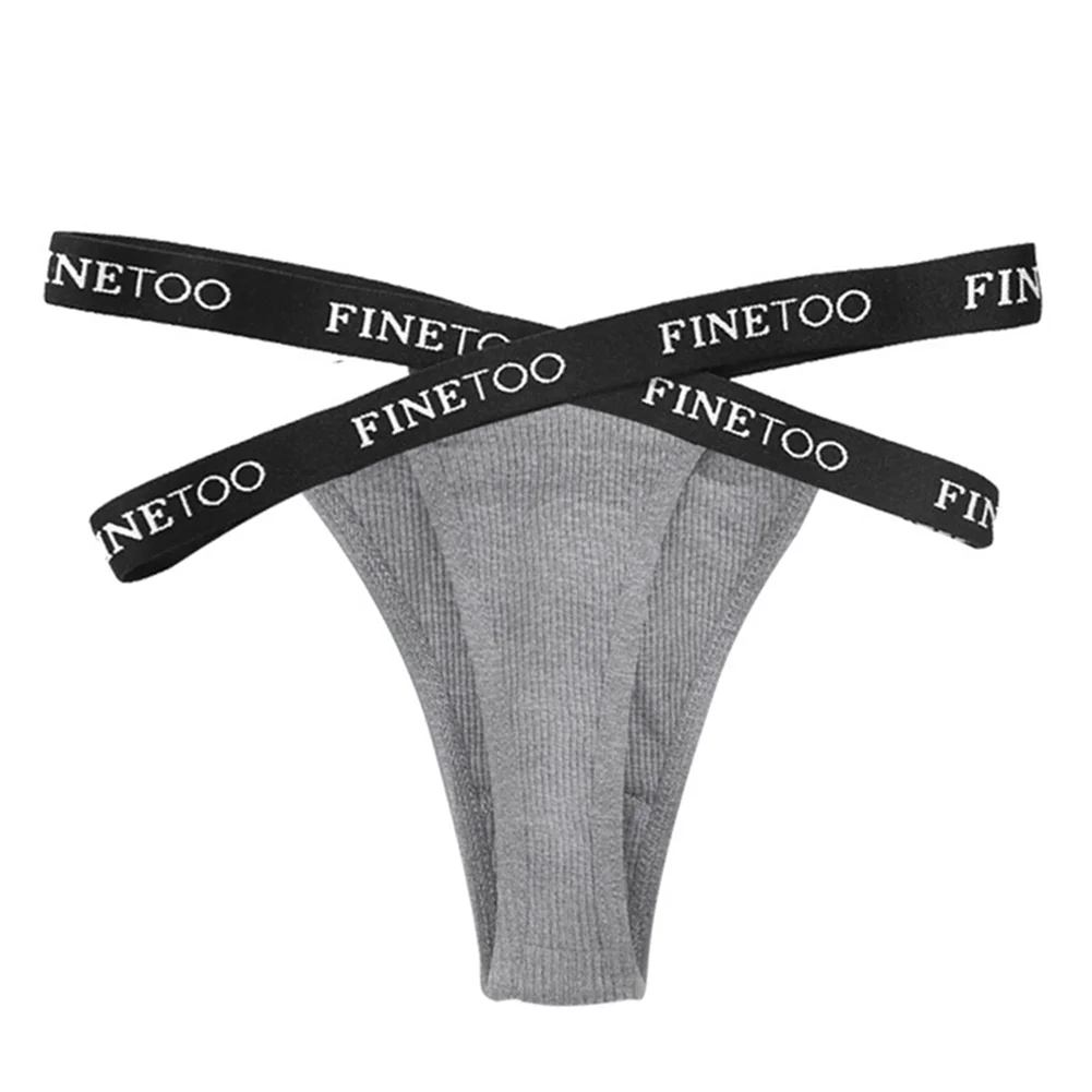 

Совершенно новые стринги, трусики с надписью, нижнее белье с низкой талией и низкой посадкой, однотонное нижнее белье с поясом, бикини, стринги для девочек