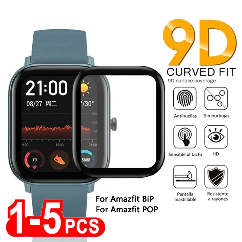 Protective film for Amazfit GTS 4 2 mini GTR 2E Soft Tempered Glass for Huami Amazfit BiP S Pro Bip U Pro POP Screen Protector