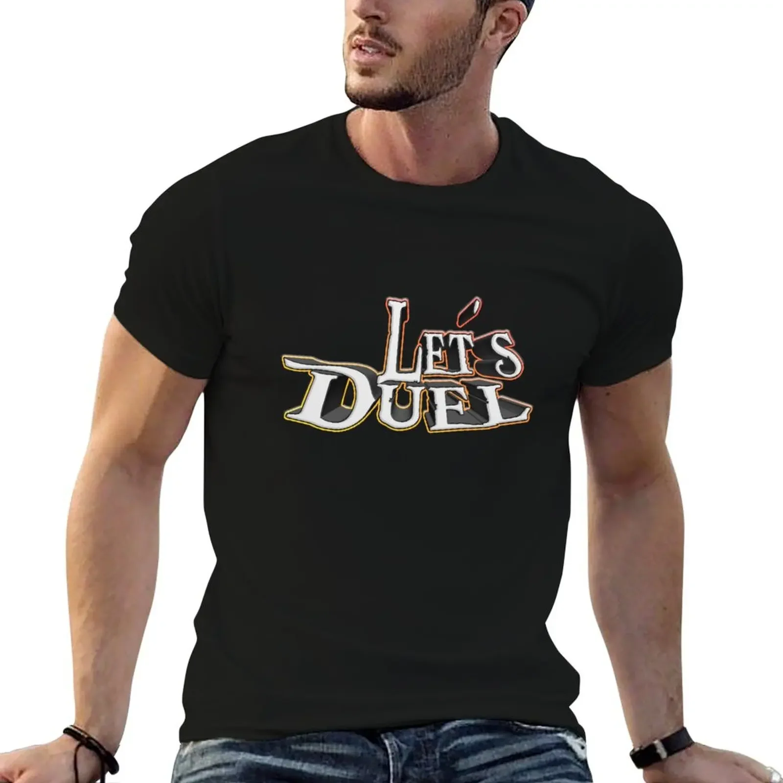 

Let's Duel! T-Shirt sublime football t shirt plain black t shirts men