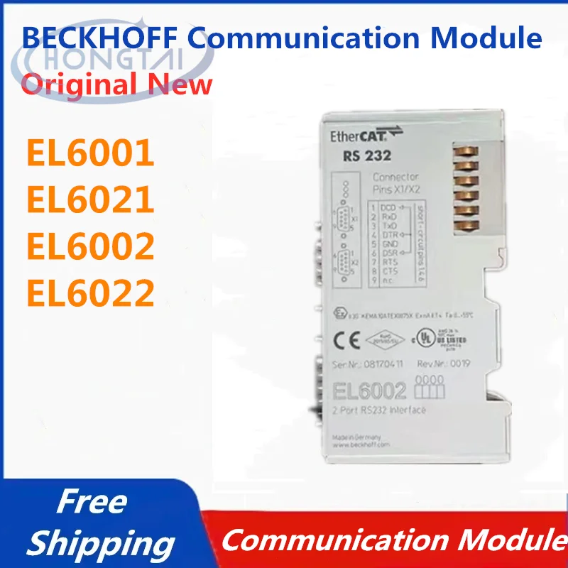 

Free Shipping Original New BECKHOFF Communication Module EL6001 EL6021 EL6002 EL6022 Hot Sale